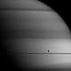 Illustration for article titled Saturn Dominates Dione in this Striking New Photo From NASA